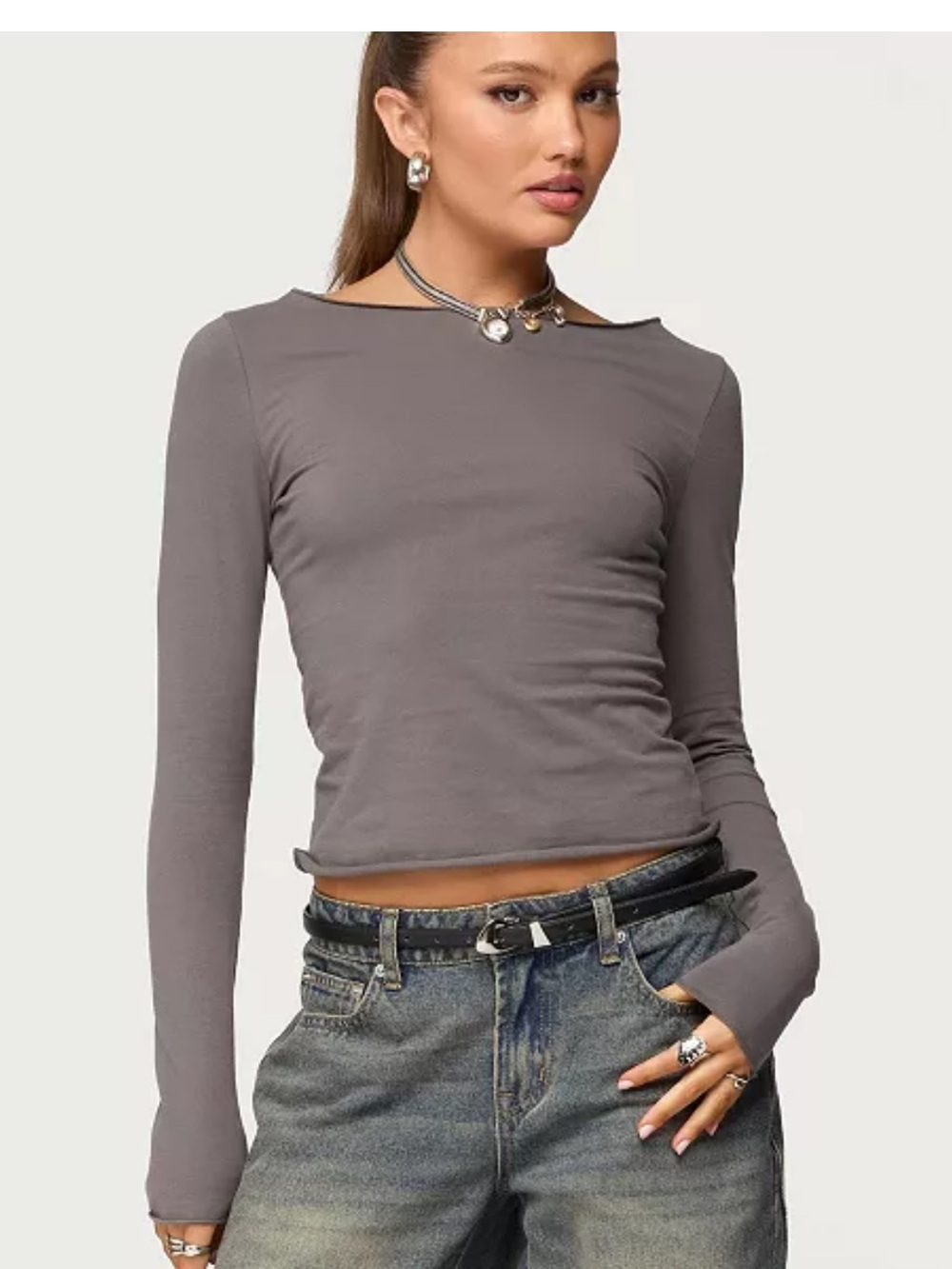 Editkted Niko Boat Neck Top